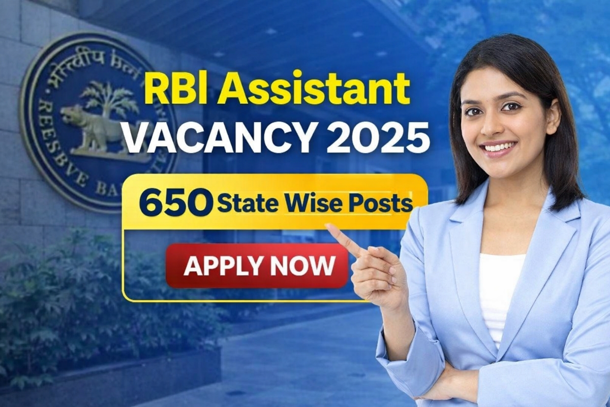 RBI Assistant Vacancy 2025 state wise details for 650 posts with apply online notification