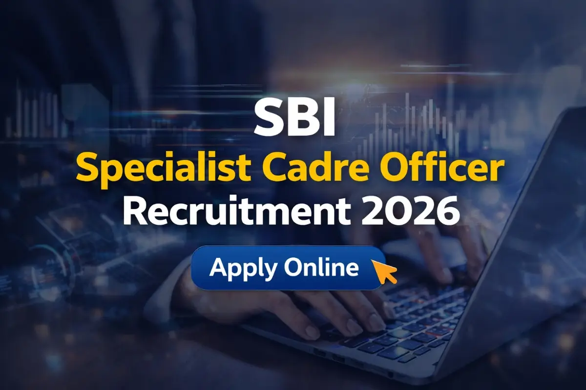 SBI Specialist Cadre Officer Recruitment 2026 apply online banner for IS Audit and CA posts
