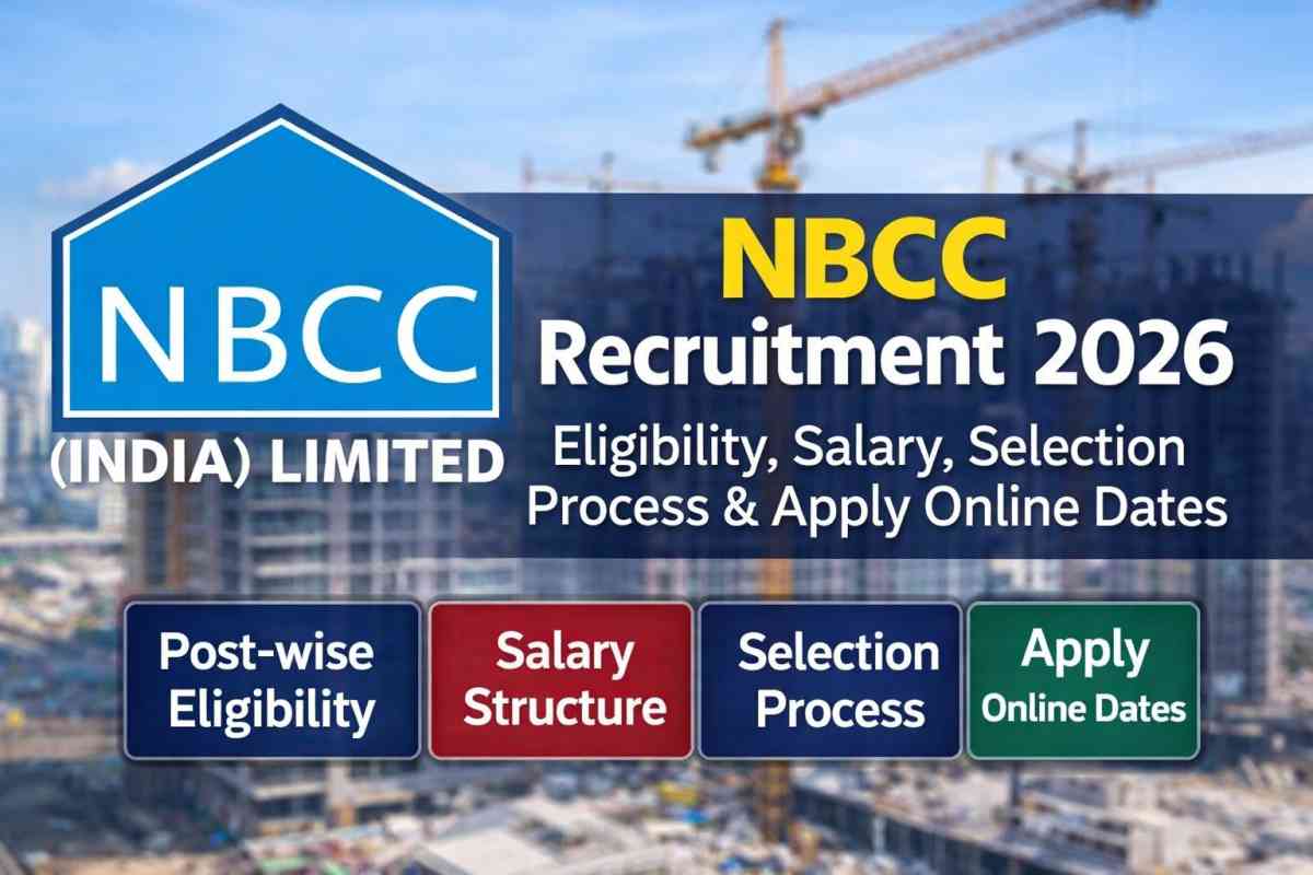 NBCC Recruitment 2026 detailed guide with eligibility, salary, selection process, vacancy details and apply online dates. Check full notification now.