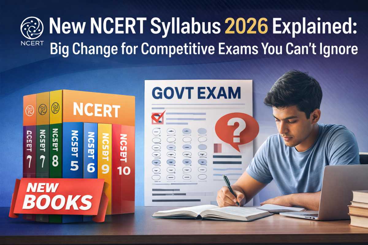 New NCERT Syllabus 2026 explained. Know major changes, exam impact, and why updated NCERT books are essential for competitive exams.