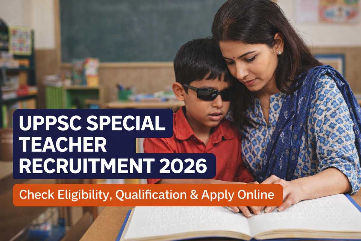 UPPSC Special Teacher Recruitment 2026 announced. Check eligibility, qualification, age limit, important dates, exam pattern and how to apply online.