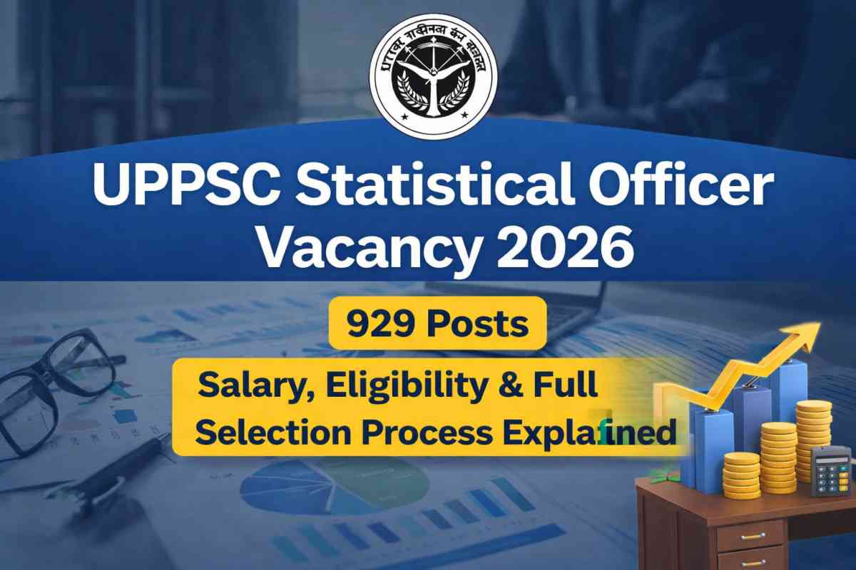UPPSC Statistical Officer Vacancy 2026: Check 929 posts, salary, eligibility, exam pattern and full selection process. Apply before last date.