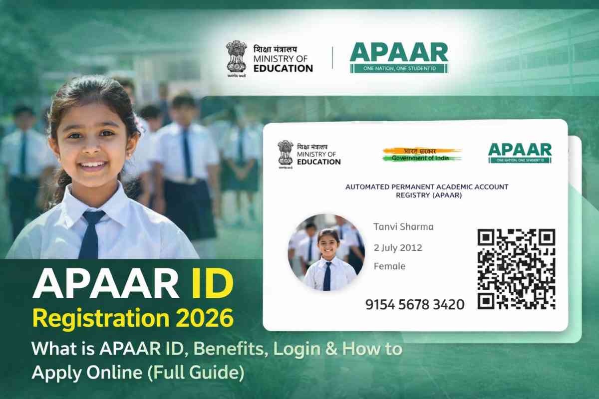 APAAR ID Registration 2026: Learn what is APAAR ID, benefits, login process and how to apply online step by step for students in India.