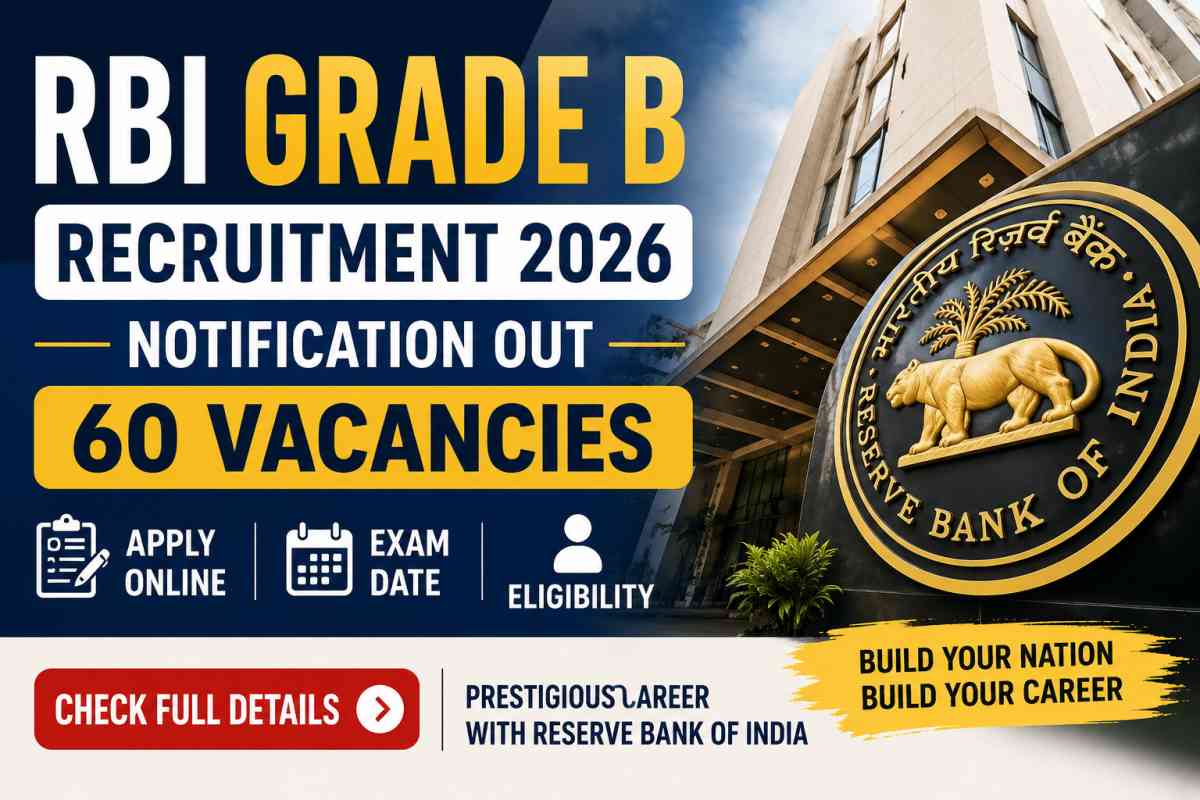 RBI Grade B Recruitment 2026 Notification